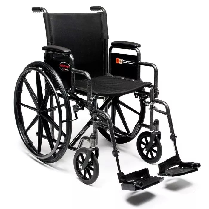 Rental Standard Manual Wheelchair Lightweight 250 LB Capacity
