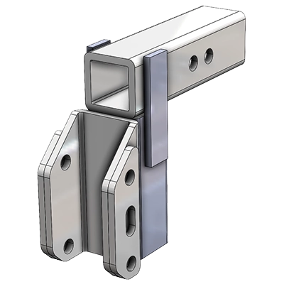 harmar AL1242HD: Class3 HD Hitch Adapter, Short, 2IN Drop