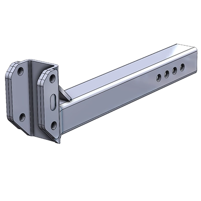 AL125HD Class 3 Heavy Duty Extra Long Hitch Adapter – 6"–18" Adjustable Height