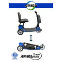 Amigo TravelMate Compact 3-Wheel Lightweight Mobility Scooter