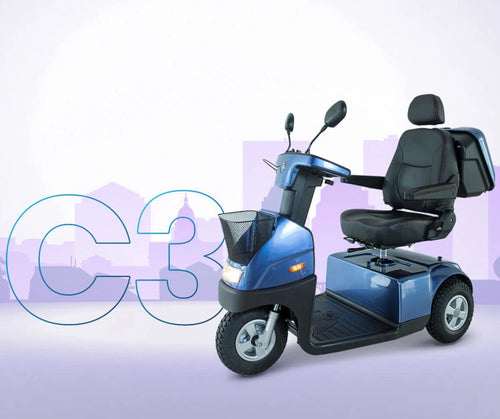 AfiScooter C3 3-Wheel Compact Tiller Mobility Scooter