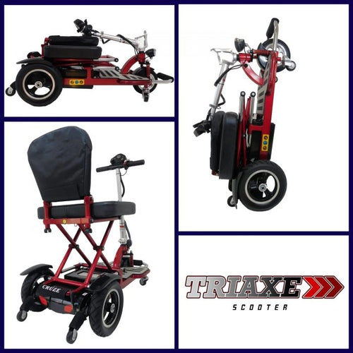 Triaxe Cruze 3-wheel foldable mobility scooter, primary view