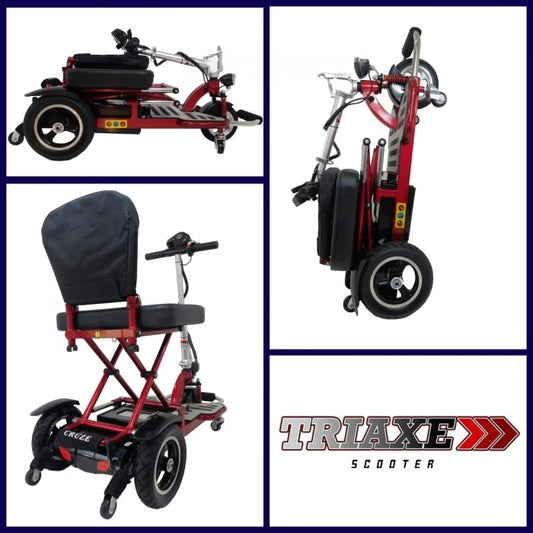 Triaxe Cruze 3-wheel foldable mobility scooter, primary view