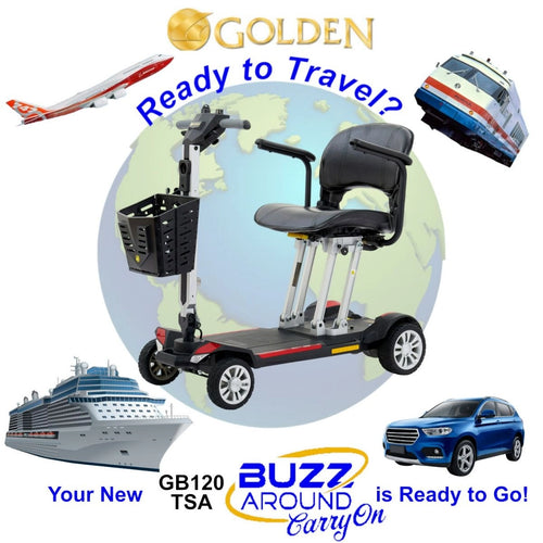 Buzzaround CarryOn GB120 TSA Airline Approved Folding Mobility Scooter - Image 5