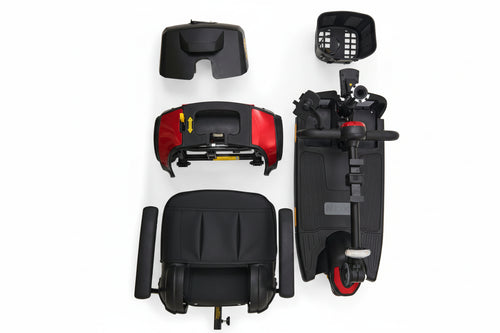 Buzzaround XLS-HD 3-Wheel Portable Scooter - Tri-Wheel Configuration - Red - Image 2