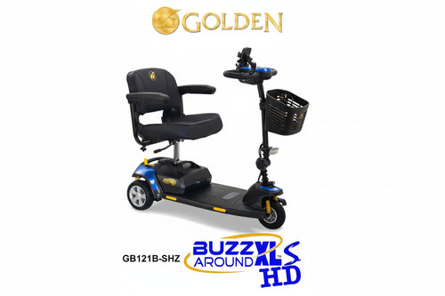 Buzzaround XLS-HD 3-Wheel Portable Scooter - Tri-Wheel Configuration