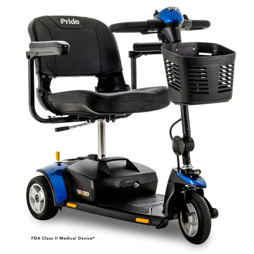 Go Go Elite Traveller 3-Wheel Mobility Scooter in Blue