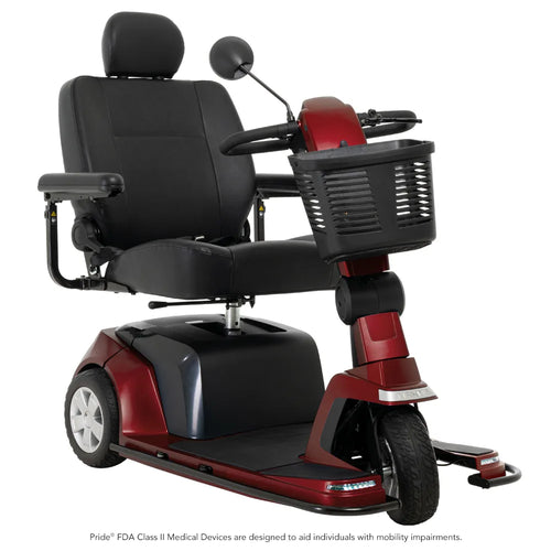 Maxima 3-Wheel Scooter - Tri-Configuration Heavy-Duty Model in Red, Beauty Shot View