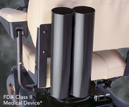 Pride Mobility Double Rear Mount Cane/Crutch Holder