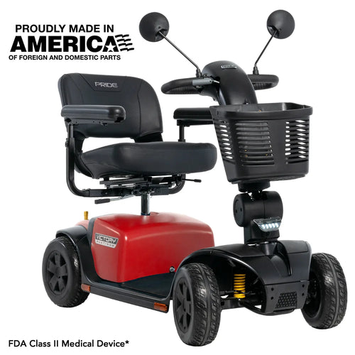 Pride Victory Platinum, 4 Wheel in Red Platinum, Right View