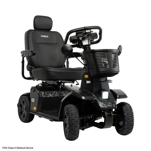 PX4 4-Wheel Stability Mobility Scooter by Pride in Black, Right View