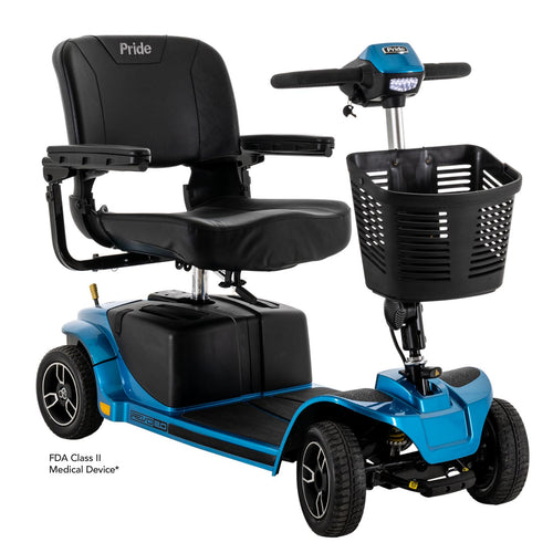 Revo™ 2.0 4-Wheel Quad-Configuration Travel Scooter - Blue - Right Side - Image 7